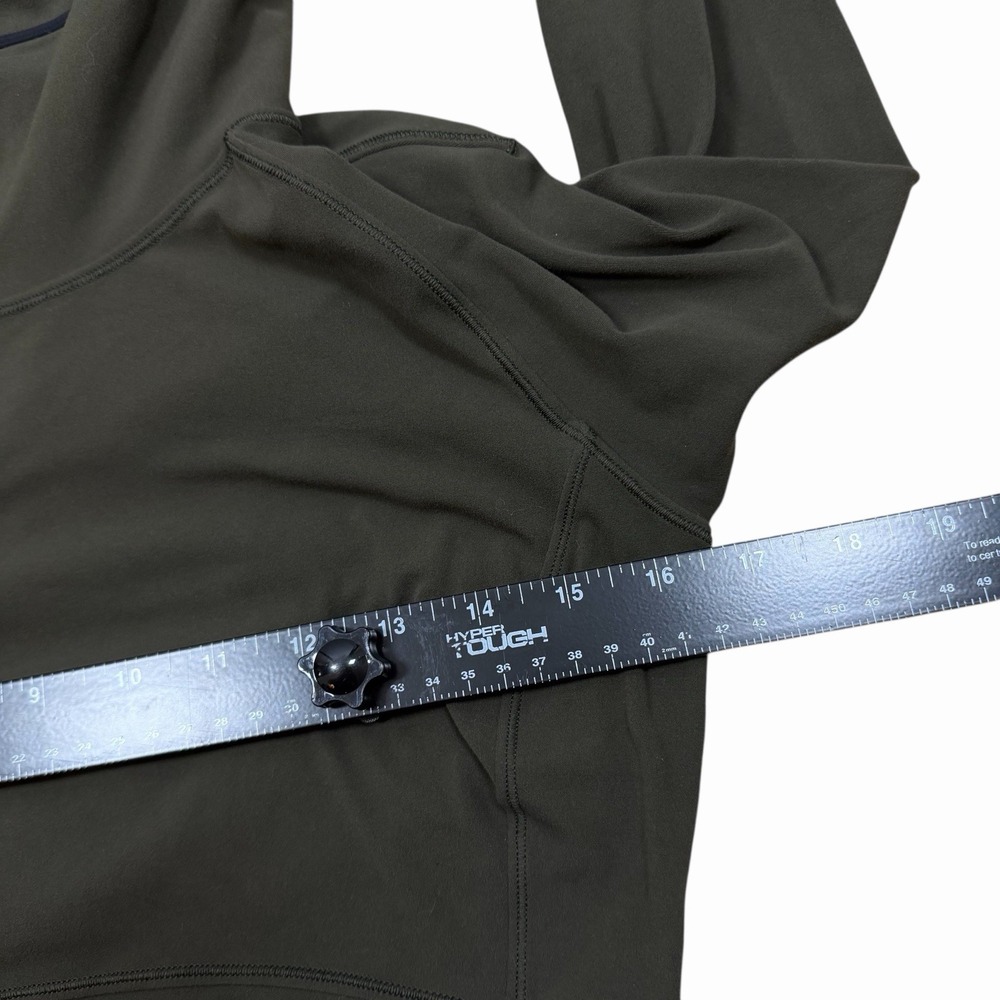 Lululemon Shape Up Dark Olive Black Pullover Nulu Sz 4 (approx)‎ - Picture 10 of 12
